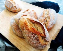 德式圆面包 - 贝尔吉施圆面包polish波兰种,隔夜发酵,附2种整形手法