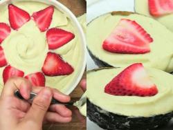 牛油果草莓冰淇淋