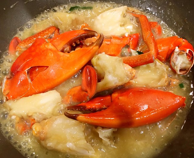 姜葱炒蟹
