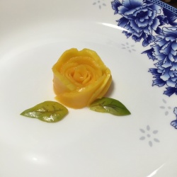 芒果玫瑰花,创意排盘