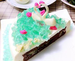 天鹅湖慕斯可可蛋糕