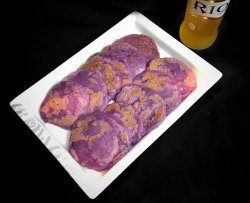 牛奶紫薯糯米饼