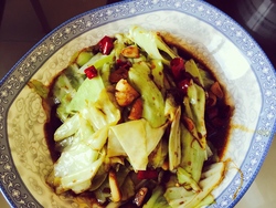 手撕包菜 饭馆味