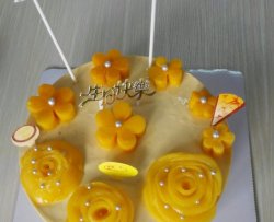 芒果黄桃慕斯蛋糕