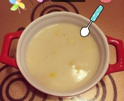 辅食-奶油玉米浓汤