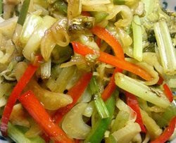 香炒酸菜芹菜