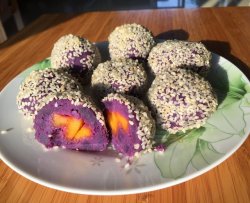 紫薯芒果球
