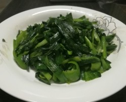 韭菜炒青椒