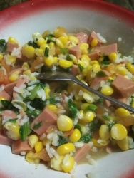 玉米蔬菜粥