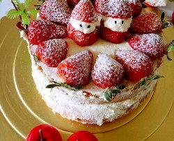 六寸草莓裸蛋糕