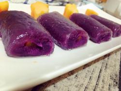 水晶西米紫薯卷