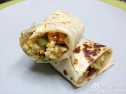 无油杂粮鸡蛋卷饼