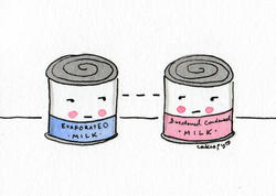 多种方法自制淡奶Evaporated Milk和炼乳concentrated milk