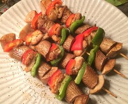 时蔬鸡肉串