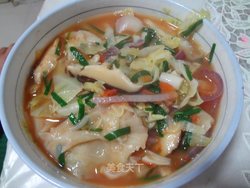 杂蔬面皮煲