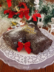 圣诞节--树桩蛋糕