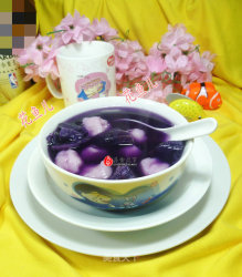 紫薯糯米汤果