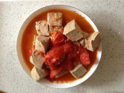 减肥小菜---西红柿烧豆腐
