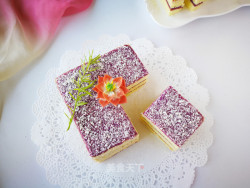 #第四届烘焙大赛暨是爱吃节#翻糖紫薯夹心蛋糕