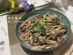 蘑菇炒肉丝