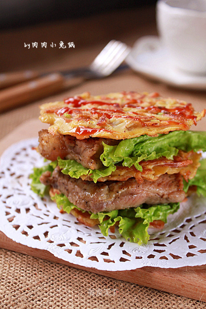 【土豆丝小饼】做一个有内涵的土豆饼&变身土豆饼小汉堡