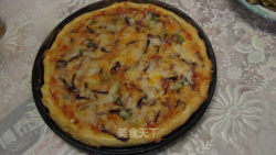 香菇鸡肉披萨