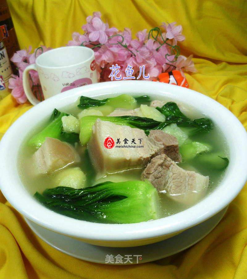青菜五花肉土豆汤