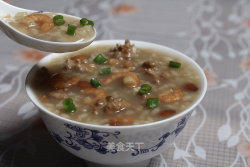 虾仁核桃杏仁粥（补脑必备）