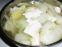 简单不失美味的农家菜——清水白菜豆腐