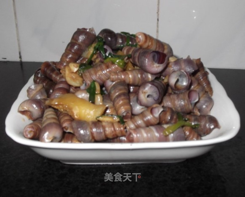 美味姜葱炒海钉螺