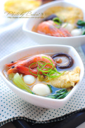 鲜虾蛋饺汤