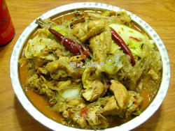 白菜粉条炖仔鸡