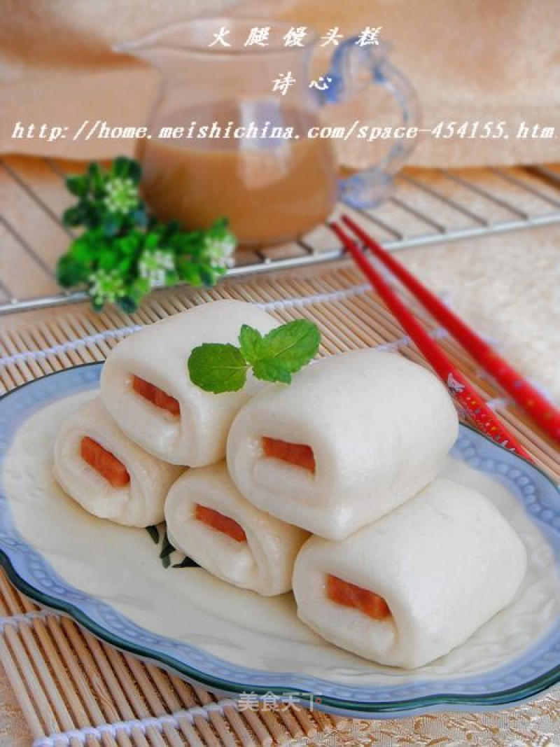 像吃糕点一样吃馒头-----【火腿馒头糕】