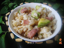 咸肉西葫芦米饭