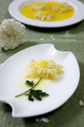 掌握四个小技巧就能做出漂亮的菊花豆腐——橙汁菊花豆腐