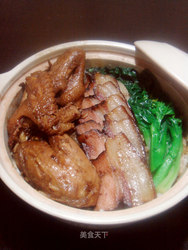 春节前最后一道大菜——腊味油鸡煲仔饭