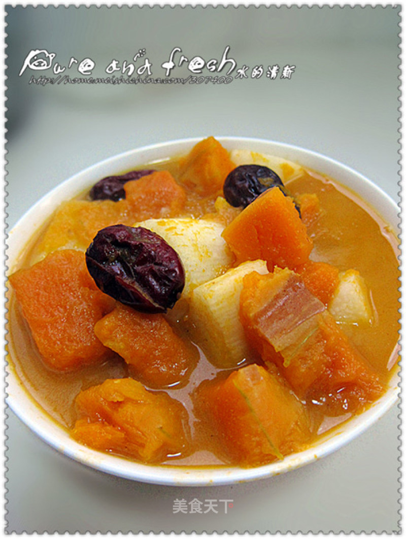 温中补气*健脾养颜【山药红枣南瓜汤】