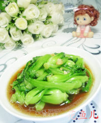 蚝油鸡毛菜