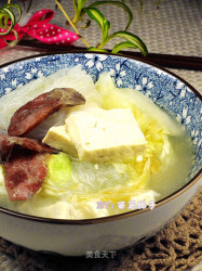 营养组合中的绝配---白菜豆腐汤