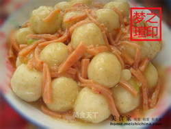 来的第一次作品--- 土豆丸子