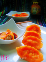南瓜猪肉香菇饺子