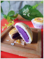 【怡汝私房烘培】紫薯的诱惑---紫薯酥皮月饼