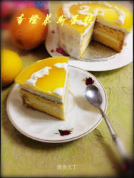 为儿子生日而做----香橙慕斯蛋糕