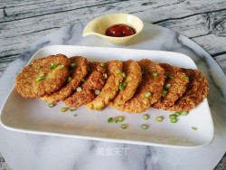 金针豆腐饼