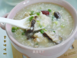 香菇滑鸡粥