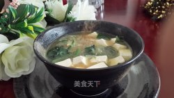 菠菜粉丝豆腐汤