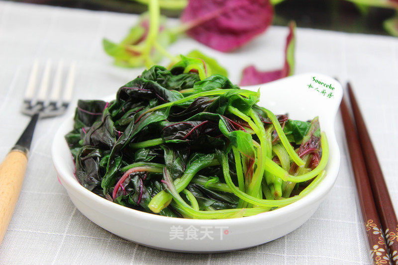 凉拌紫苋菜