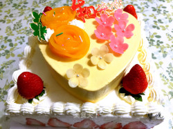 草莓芒果双层慕斯蛋糕