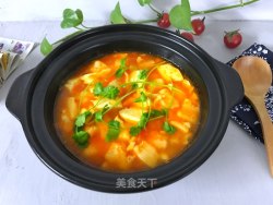 番茄龙利鱼豆腐煲