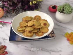 下午茶点心之一鸡蛋黑芝麻饼干